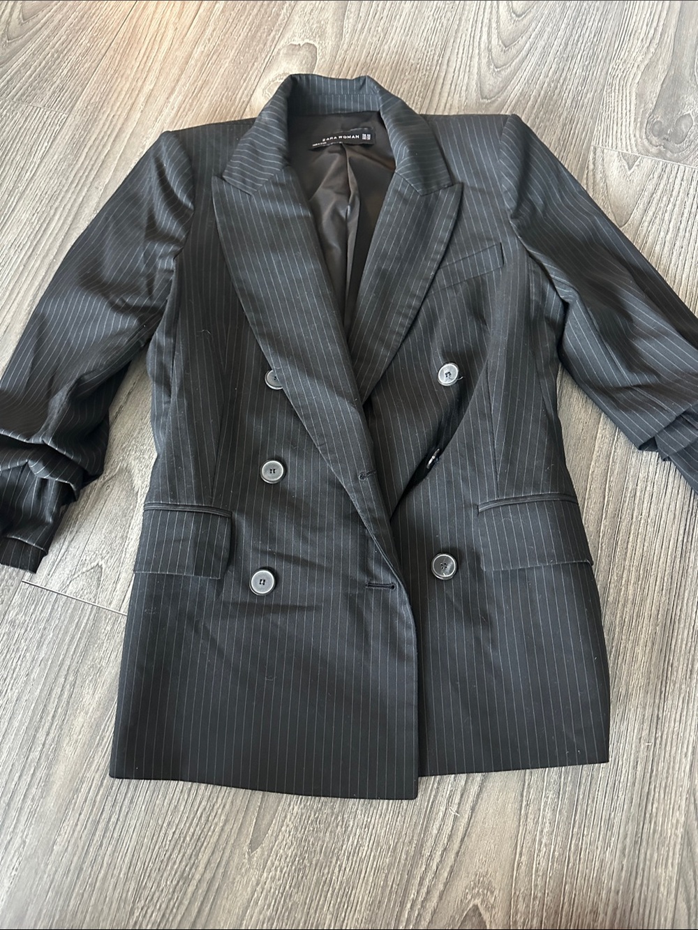 Zara Pinstripe Blazer